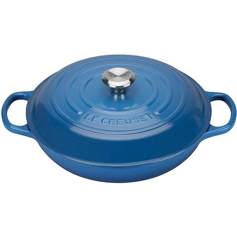 Le Creuset 2.25 qt. Signature Braiser with SS Knob - Marseille