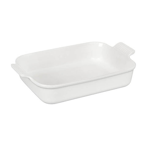 Le Creuset 4 qt. (12" x 9")  Heritage Rectangular Dish - White