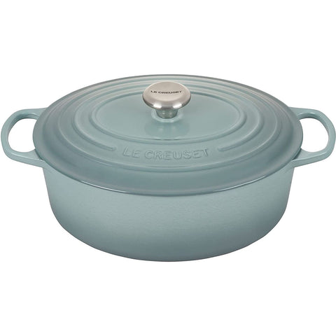 Le Creuset 6.75 qt. Signature Oval Dutch Oven - Sea Salt