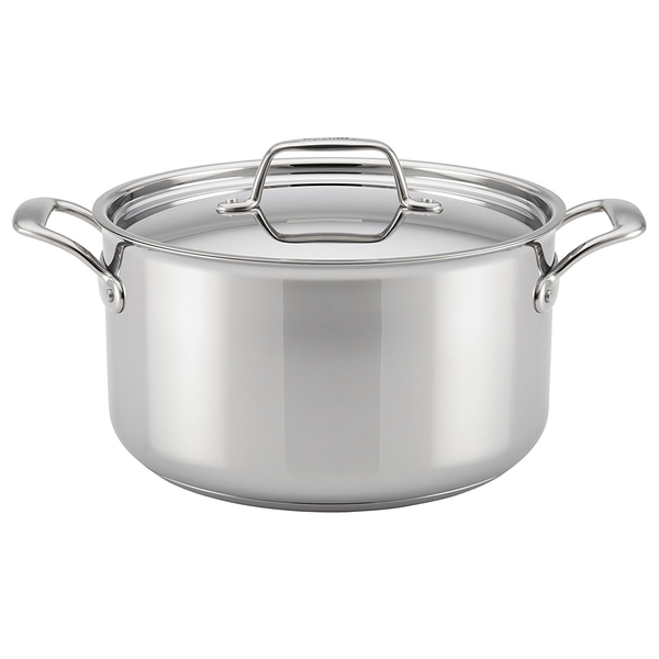BREVILLE THERMAL PRO® CLAD STAINLESS STEEL 8-QUART COVERED STOCKPOT