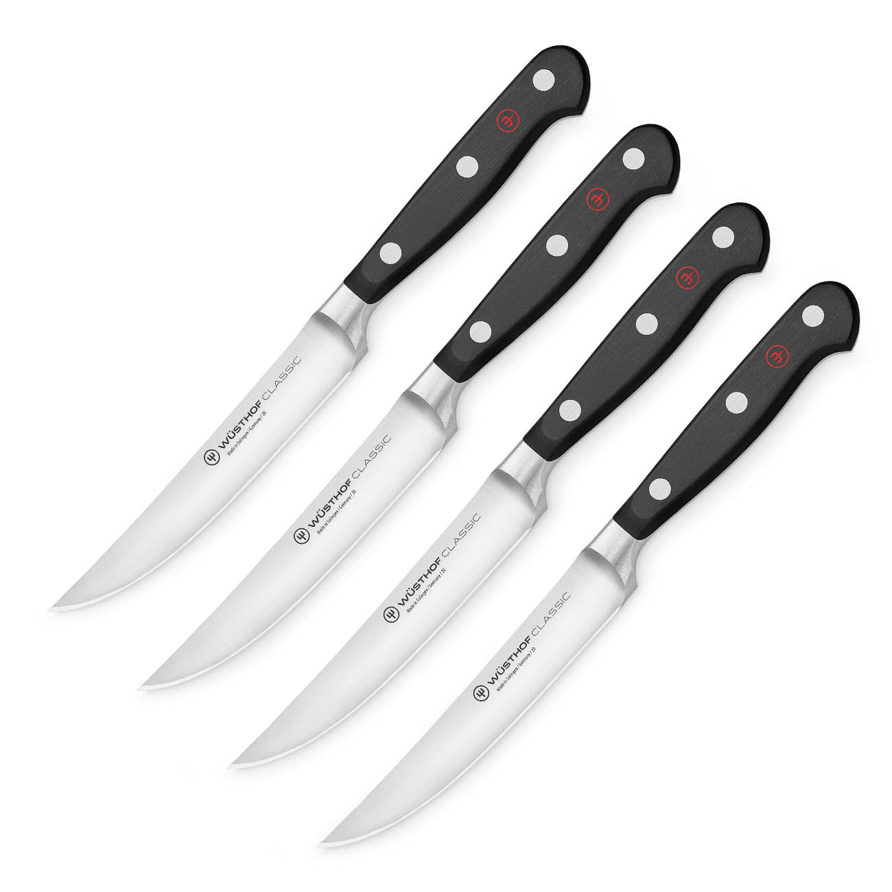 Wusthof Classic Ikon Steak Knives - 4 Piece Set with Case