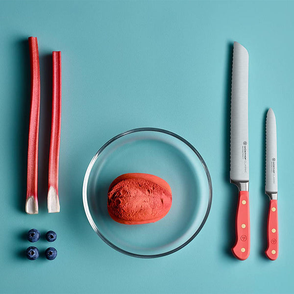 Wusthof Classic 5" Serrated Utility Knife - Coral Peach