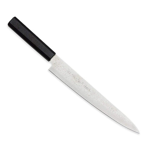 Kikuichi Nickel Warikomi Damascus 10" Slicing Knife