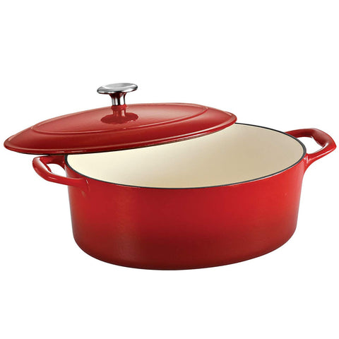 Tramontina Enemeled Cast Iron 5.5-Quart Covered Oval Dutch Oven