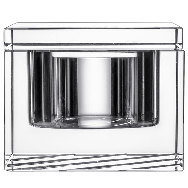 Orrefors Stripe Covered Box With Lid