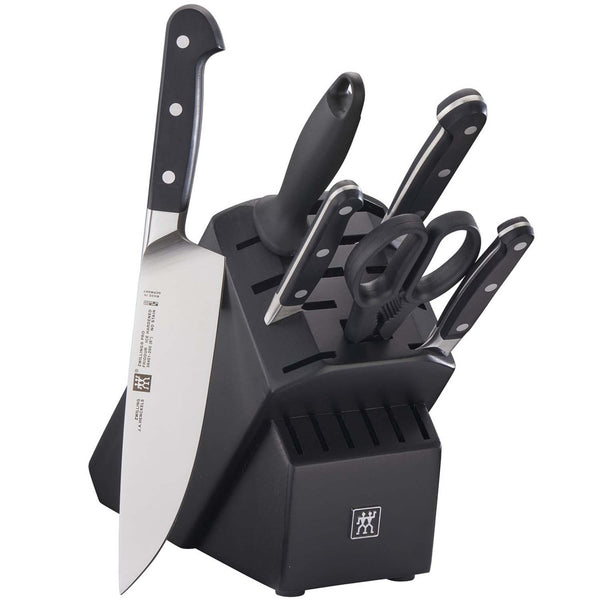 Zwilling J.A. Henckels Pro 7-Piece Knife Block Set - Black