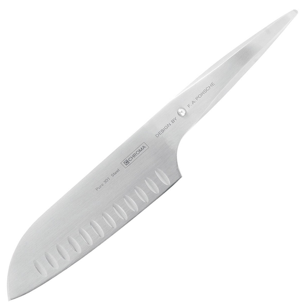CHROMA TYPE 301 F.A. PORSCHE 7.25'' HOLLOW GROUND SANTOKU KNIFE