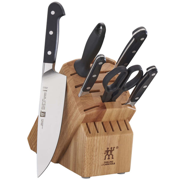 ZWILLING J.A. HENCKELS PRO 7-PIECE KNIFE BLOCK SET - NATURAL