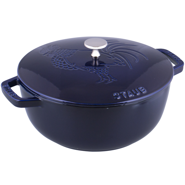 STAUB CAST IRON 3.75-QUART ESSENTIAL FRENCH OVEN - DARK BLUE