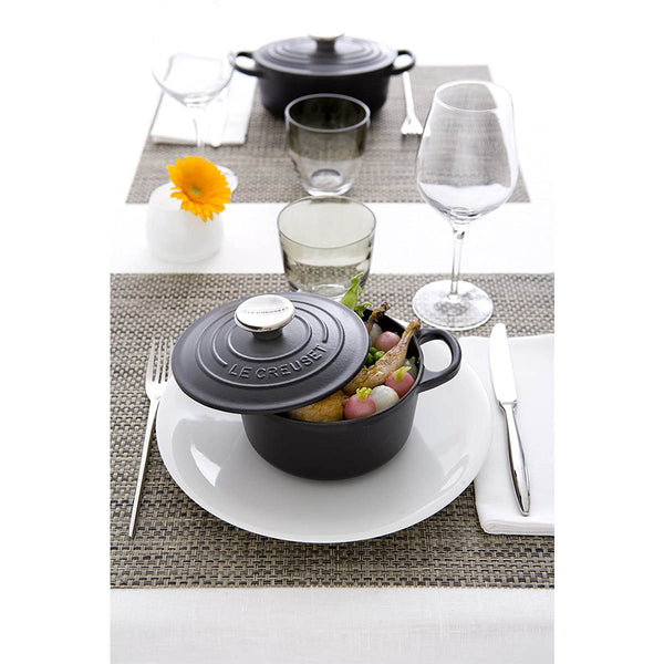 Le Creuset 1/3 qt. 1/3 qt. Mini Cocotte with Stainless Steel Knob - Licorice