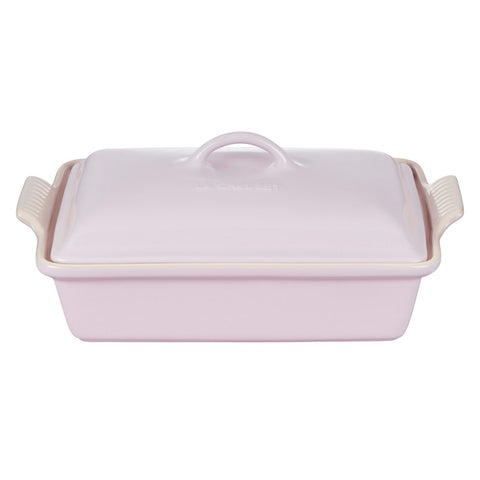 Le Creuset 4 qt. (12" x 9") Heritage Covered Rectangular Casserole - Shallot