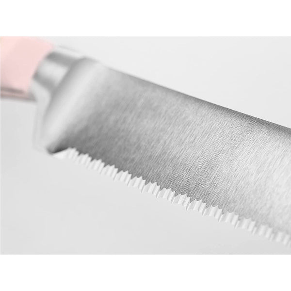 Wusthof Classic 9" Bread Knife, Double Serrated - Pink Sea Salt