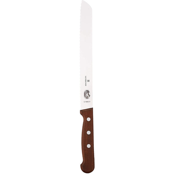 Victorinox 8-Inch Wavy Edge Bread Knife, Rosewood Handle