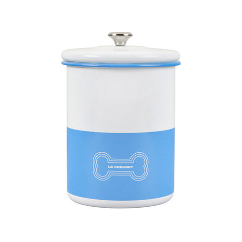 Le Creuset 4.25 qt. Treat Jar with Stainless Steel Knob - Light Blue