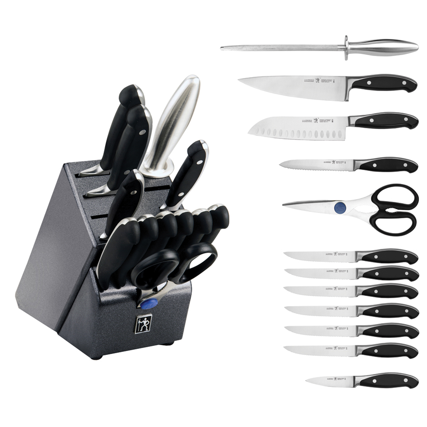 J.A. HENCKELS INTERNATIONAL Forged Synergy 16-pc Knife Block Set - The  Luxury Home Store