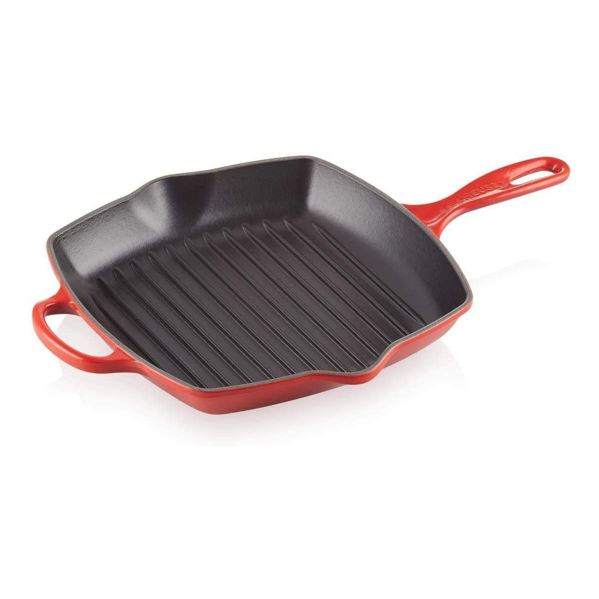 Le Creuset Signature Square Skillet Grill in Oyster