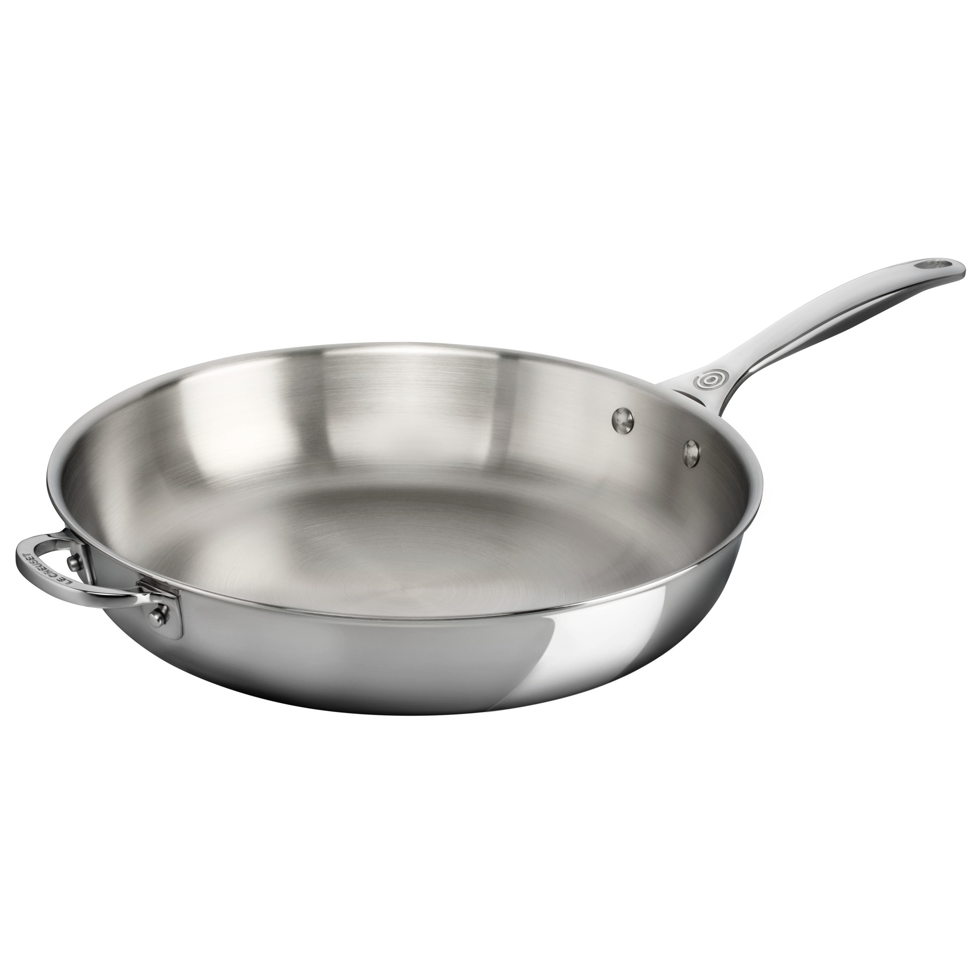 Le Creuset 12.5" Stainless Steel Deep Pan With Handle