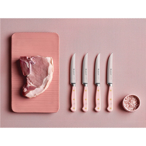 Wusthof Classic 4-Piece Steak Knife Set - Pink Sea Salt