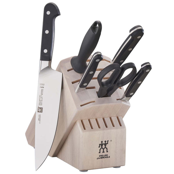 ZWILLING J.A. HENCKELS PRO 7-PIECE KNIFE BLOCK SET - WHITE