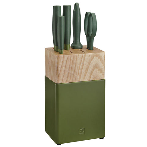 Zwilling J.A. Henckels Now S 6-Piece Knife Block Set - Lime Green