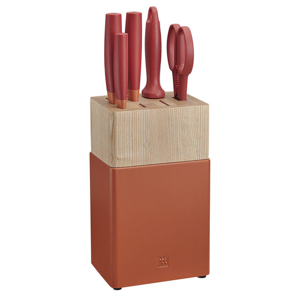 Zwilling J.A. Henckels Now S 6-Piece Knife Block Set - Granada Orange