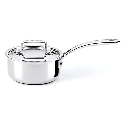 The French Chefs 5 Ply Stainless Steel 1.5 Quart Covered Saucepan