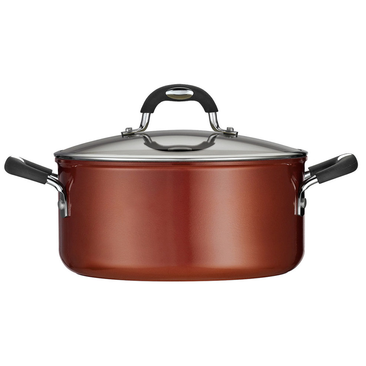 Tramontina Gourmet Enameled Cast-Iron 12 Covered Skillet 