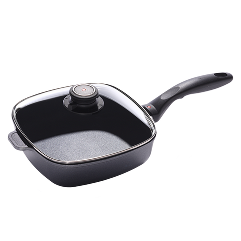 SWISS DIAMOND 2.1-QUART INDUCTION NONSTICK SQUARE SAUTE PAN WITH LID