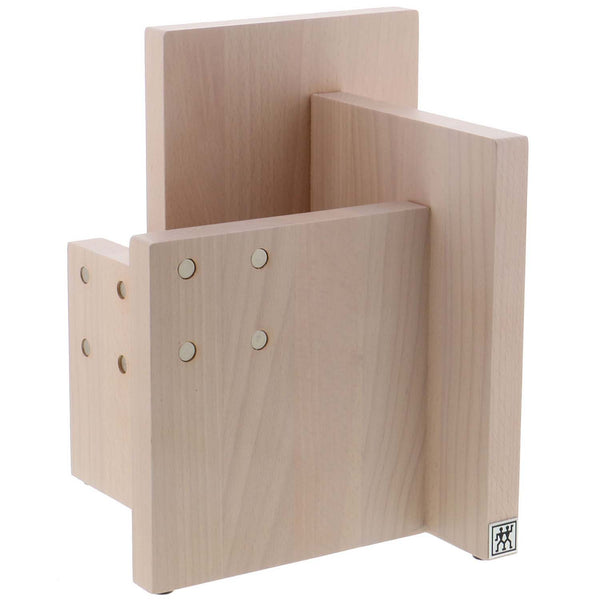 ZWILLING J.A. HENCKELS ITALIAN MAGNETIC KNIFE BLOCK - WHITE-COLORED BEECHWOOD
