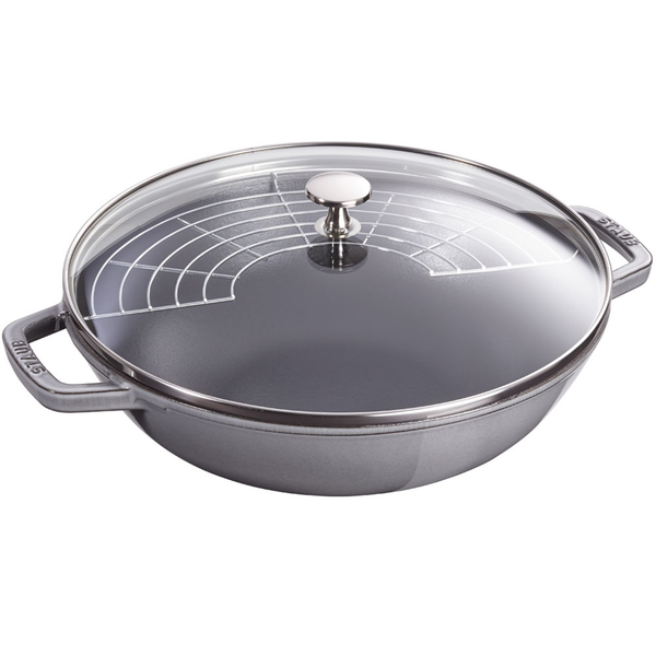 STAUB CAST IRON 4.5-QUART PERFECT PAN - GRAPHITE