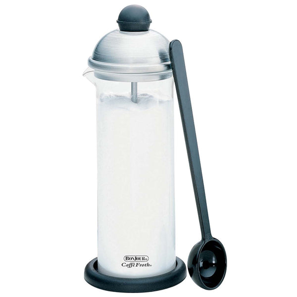 BONJOUR 16-OUNCE CAFFE FROTH MONET - CLEAR