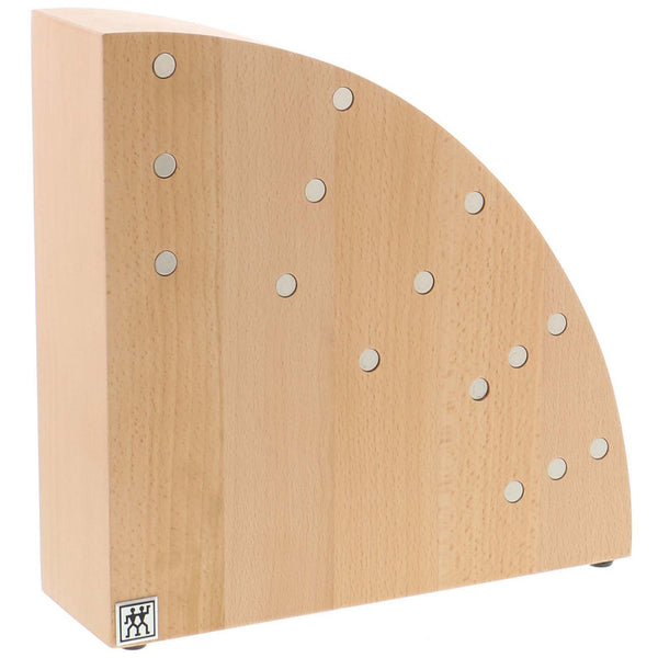 ZWILLING J.A. HENCKELS ITALIAN MAGNETIC KNIFE BLOCK - NATURAL BEECHWOOD
