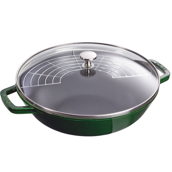 STAUB CAST IRON 4.5-QUART PERFECT PAN - BASIL