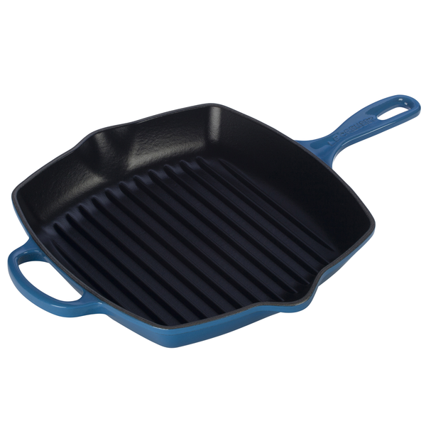 LE CREUSET 10.25'' SIGNATURE SQUARE SKILLET GRILL - MARSEILLE