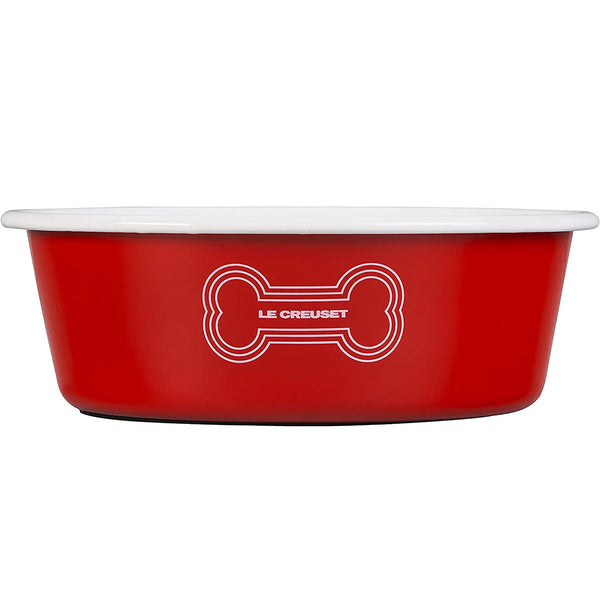 Le Creuset 6 cup Large Dog Bowl - Red