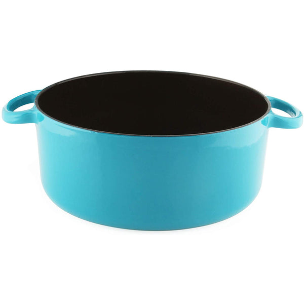 Chantal 5 qt. Round Cast-Iron Dutch Oven w/ Lid - Sea Blue