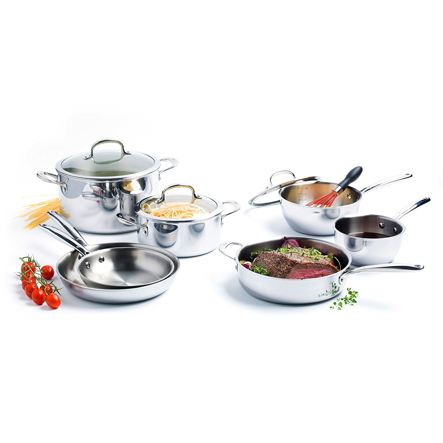 OXO Good Grips Stainless Steel Pro 13-Piece Cookware Set - Winestuff