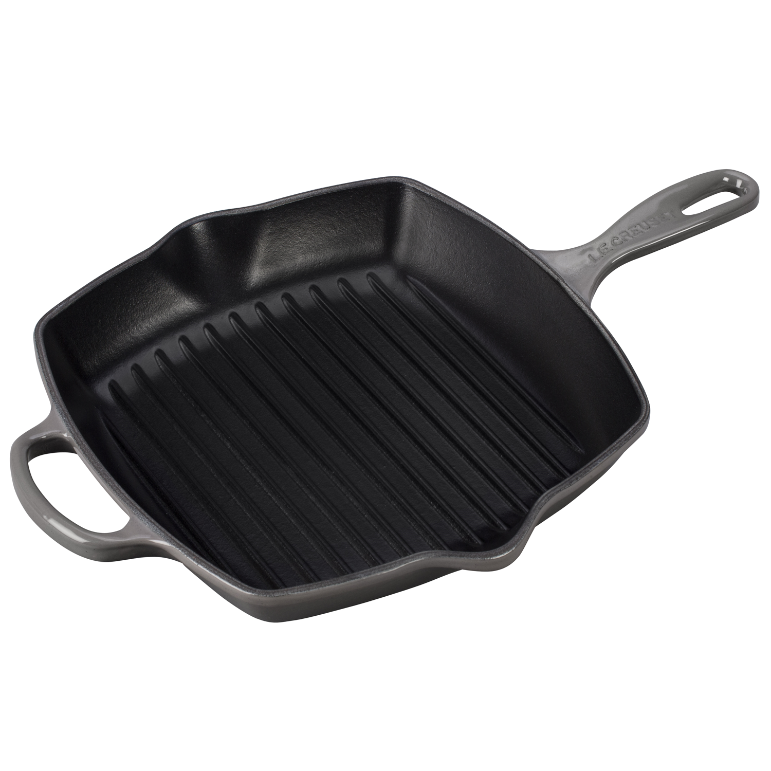 Le Creuset Signature Cast Iron 10.25 Square Skillet Grill - Oyster