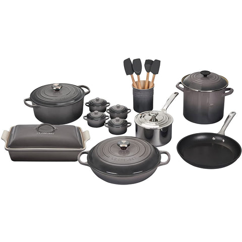 Le Creuset 20 Piece Mixed Material Set - Oyster