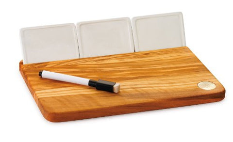 Berard Acero Cheese Board with Ceramic Tiles