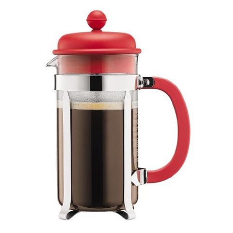 BODUM CAFFETTIERA 8-CUP FRENCH PRESS - RED