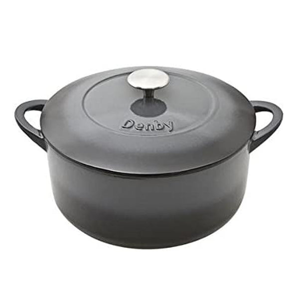 Denby Halo Cast Iron Medium, 5.2L Round Casserole