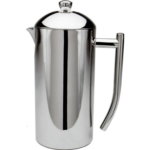 Frieling USA Double Wall Stainless Steel French Press Coffee Maker with Patented Dual Screen, Polished, 36-Ounce
