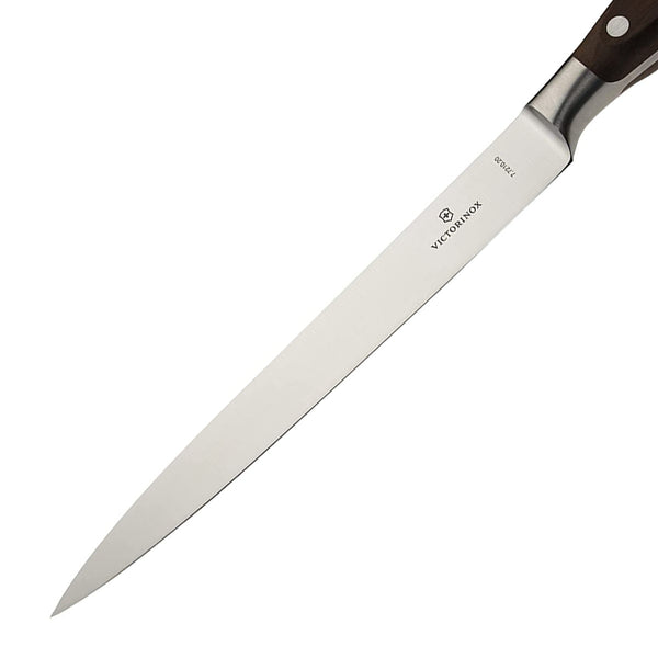 Victorinox Fillet, Forged, 8" Straight, Flexible Blade, Black