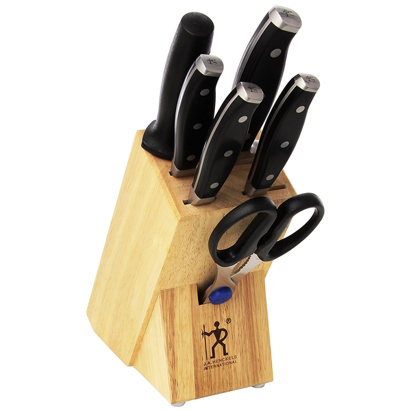 J.A. HENCKELS INTERNATIONAL FORGED PREMIO 7-PIECE KNIFE BLOCK SET