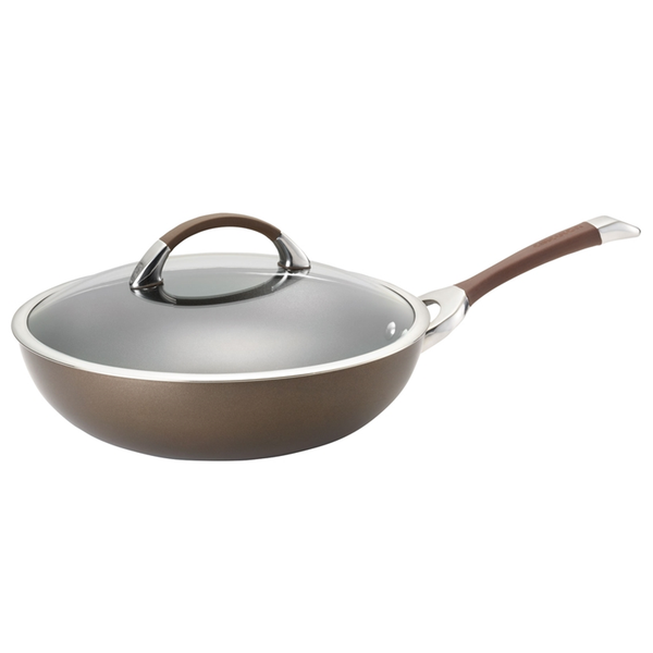 CIRCULON 12'' COVERED ESSENTIALS PAN, BROWN