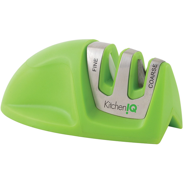 KITCHEN IQ MANUAL EDGE GRIP 2-STAGE KNIFE SHARPENER