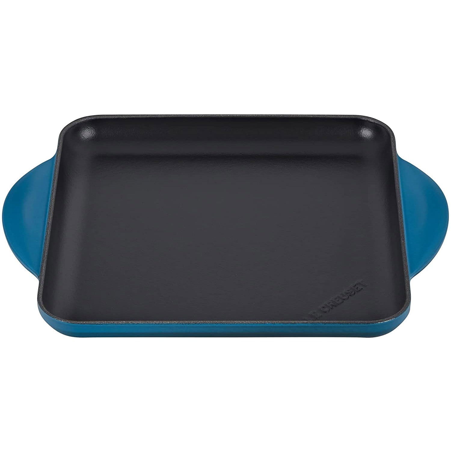 Le Creuset 9.5 Cast Iron Square Griddle Pan - Deep Teal