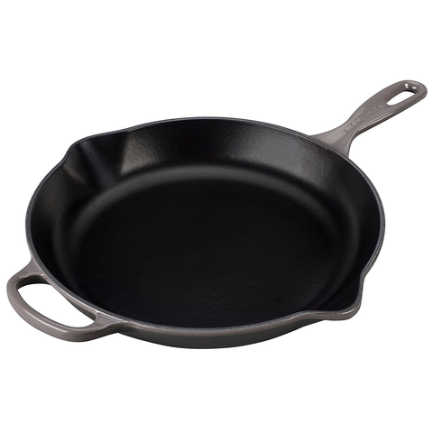 LE CREUSET 11.75'' SIGNATURE SKILLET - OYSTER