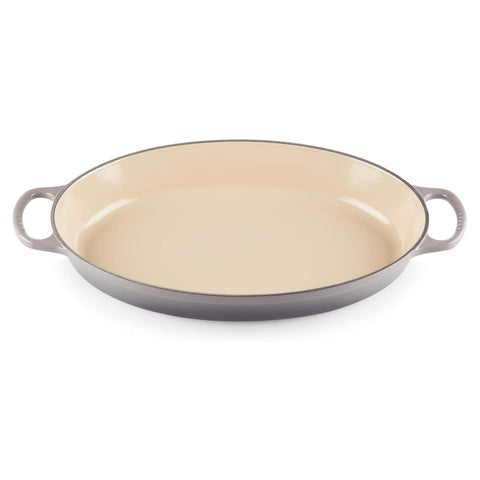 Le Creuset of America Le Creuset Enameled Cast Iron Signature 3QT. Oval Baker-Oyster, 3 Qt. (14.25")